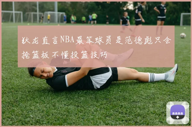 狄龙直言NBA最笨球员是范德彪只会抢篮板不懂投篮技巧